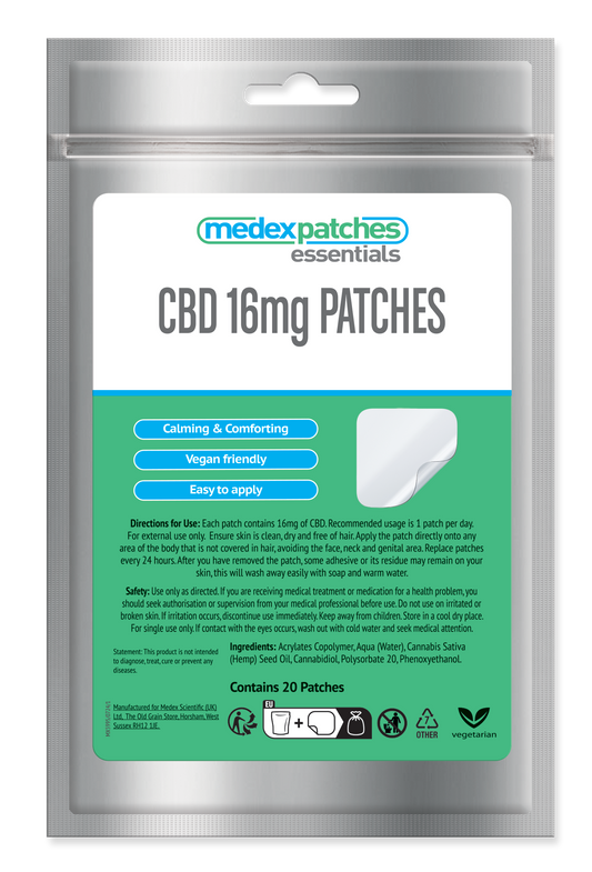 Medex Essentials 16mg CBD Cosmetic Patches